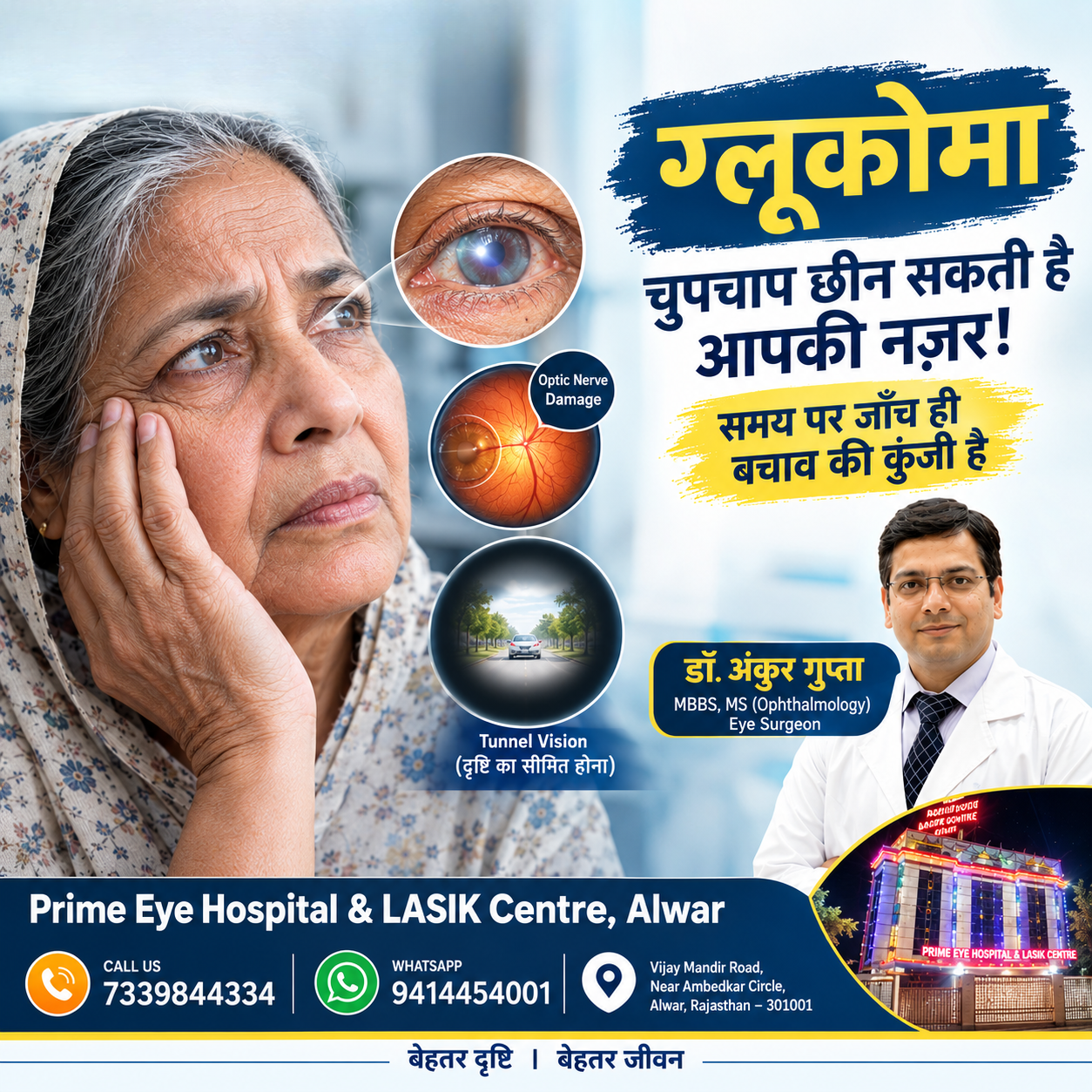 ग्लूकोमा (काला मोतिया): चुपचाप छीन सकता है आपकी नज़र, समय पर जाँच है बचाव की कुंजी